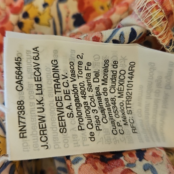 💕J.CREW💕 Classic Popover Shirt Tunic ~ Liberty Swirling Petals Small - Picture 12 of 13